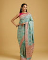 Enchanting Sea Green Charm Saree